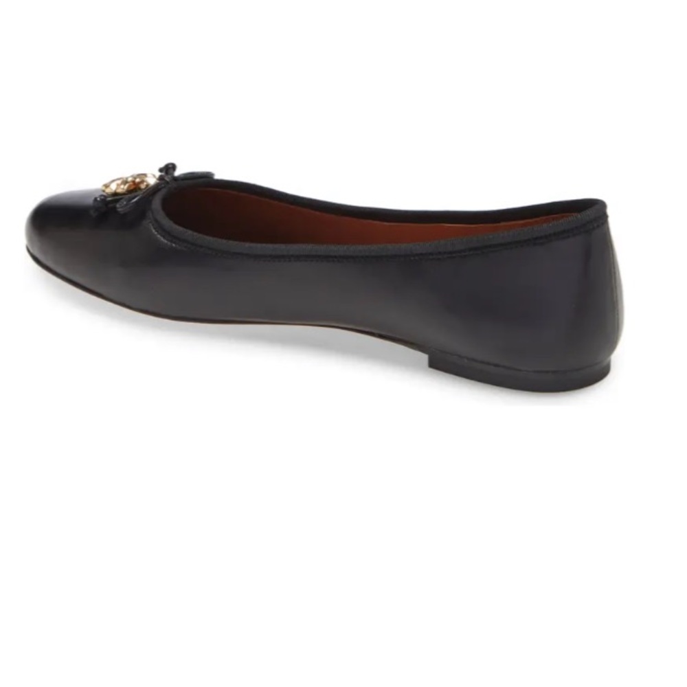 !SOLD! Tory Burch Logo Charm Ballet Flat Size 9 -NWT - Picture 5 of 7